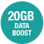 20GB data boost!