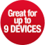 Great for up to 9 devices!