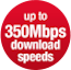 350Mb downloads