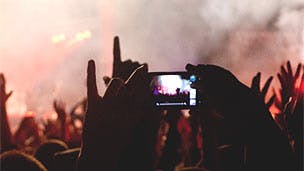 Mobile at festival