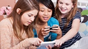 Girls with devices