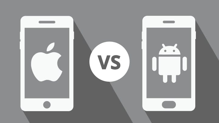 iphone vs android graphic