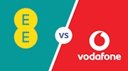 EE vs Vodafone logos