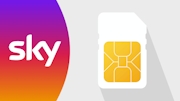 Sky logo and SIM card