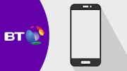 BT logo and mobile