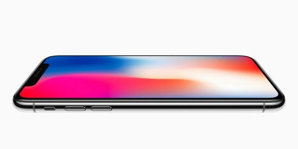 iPhone X side view