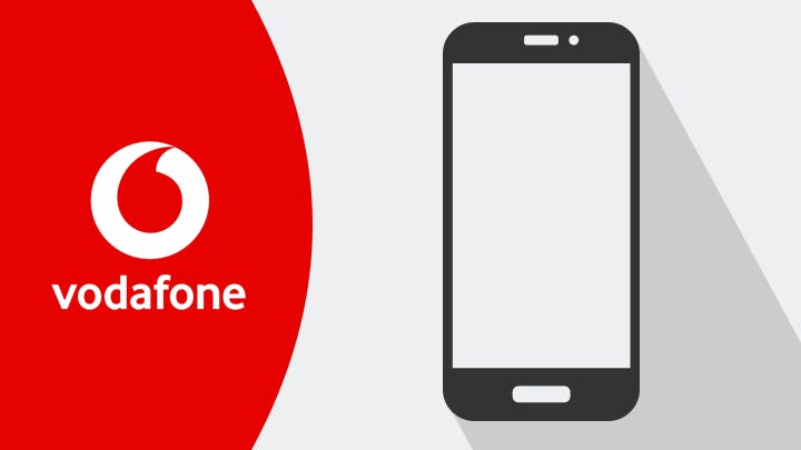 Vodafone logo and mobile
