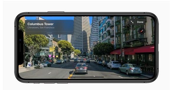 ios 13 apple maps streetview