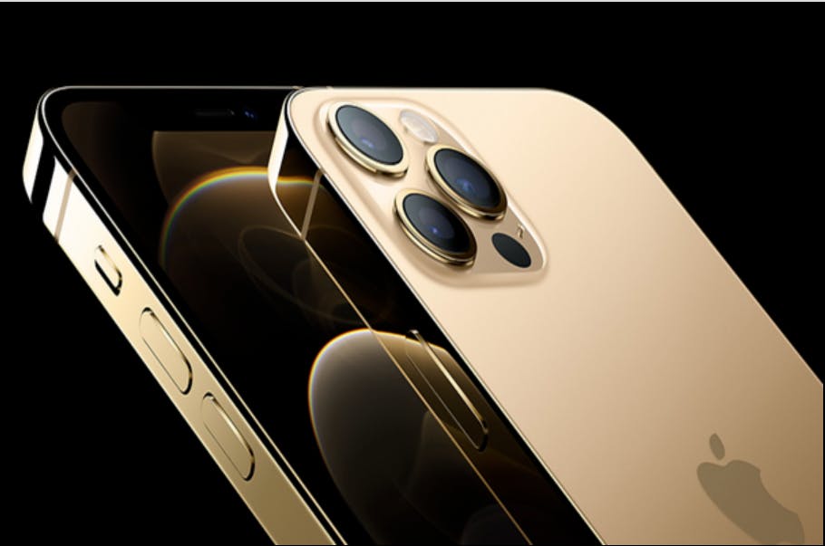 iPhone 12 Pro Max in gold