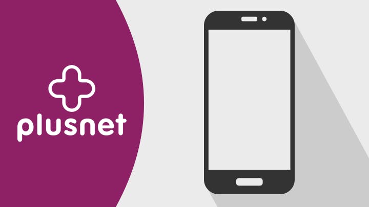 Plusnet logo and mobile