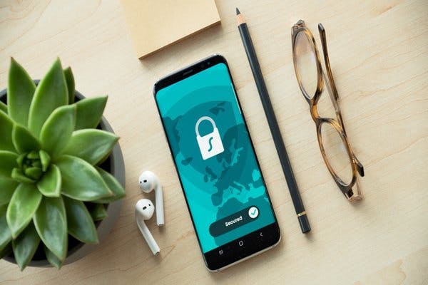 Locked phone screen