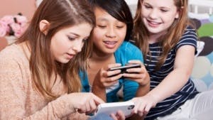 Kids playing games