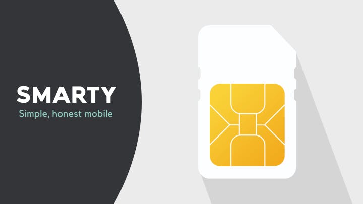 SMARTY logo and SIM card