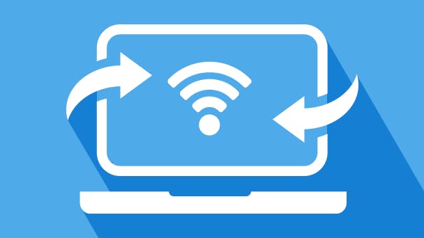 Switching broadband logo