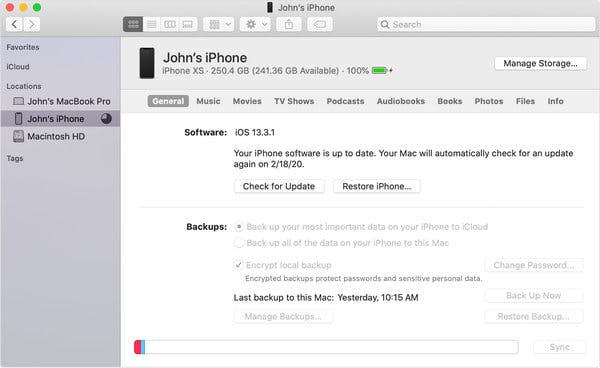 back up itunes
