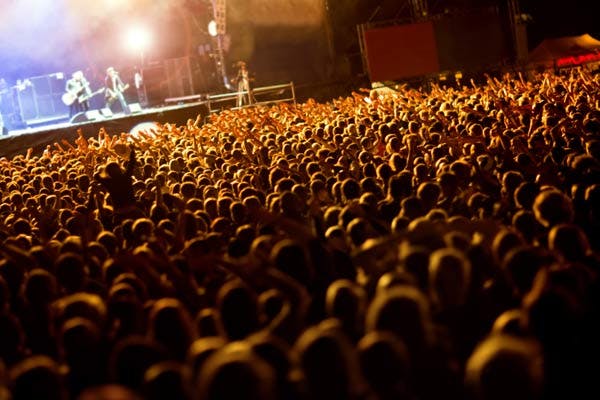 Crowd at concert