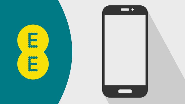 EE logo and mobile