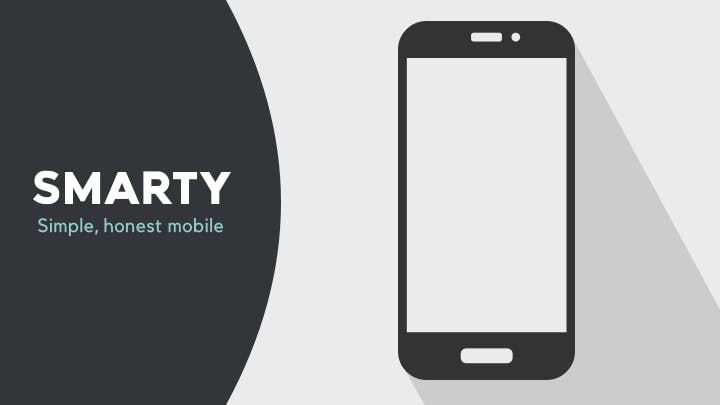 Smarty logo and mobile