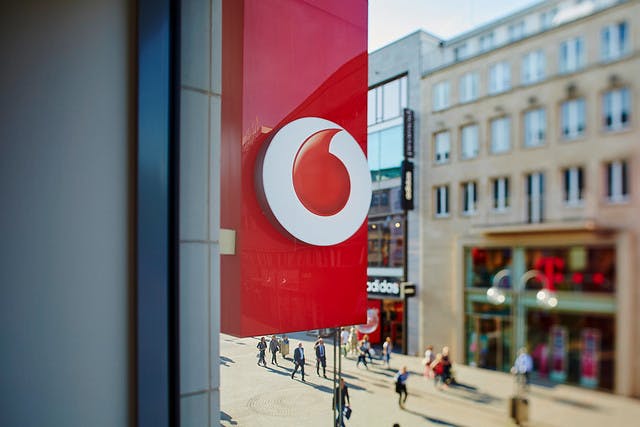 Vodafone sign