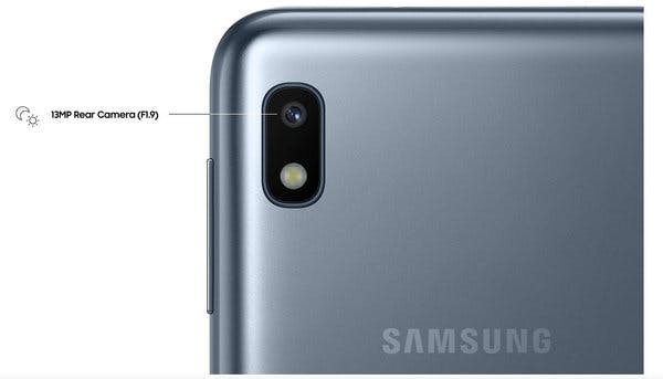 Samsung Galaxy A10 rear