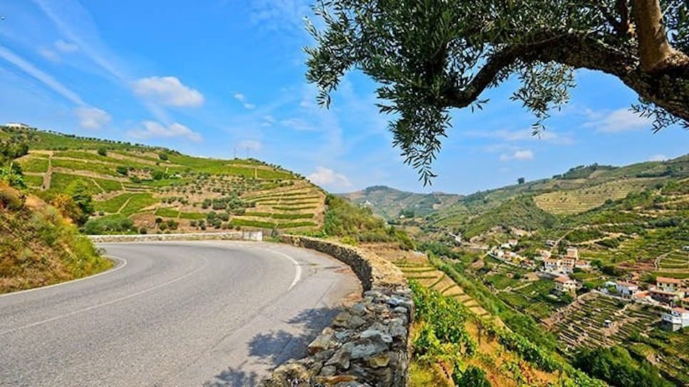 European road in the hills