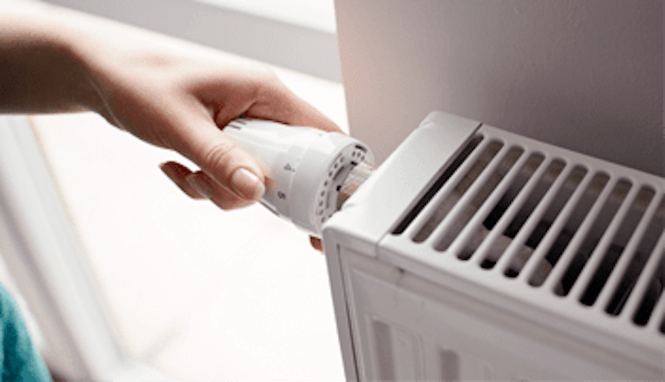 hand on radiator