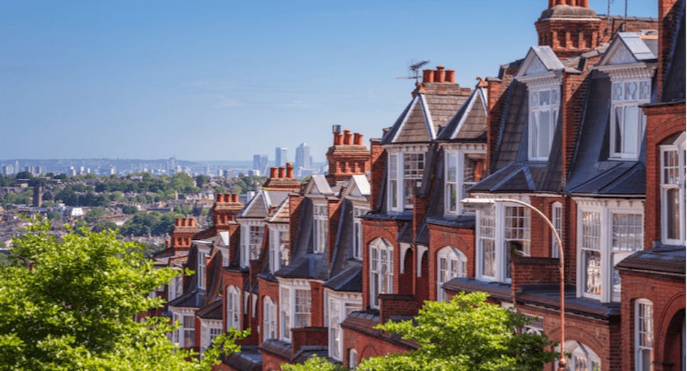 Houses on a London street
