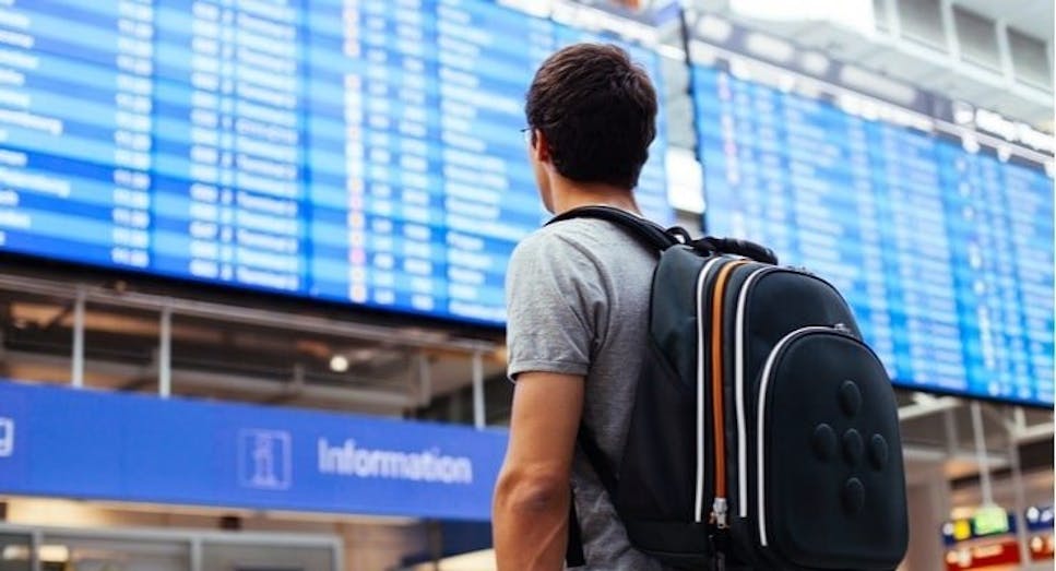 man at airport