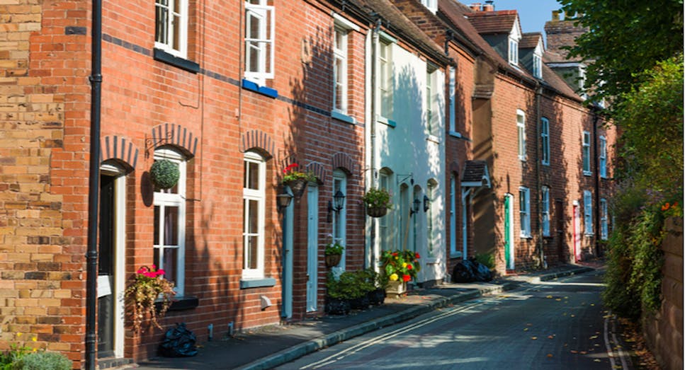 Row of townhouses
