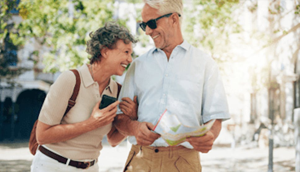 Older couple on holiday