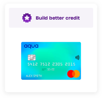 Build better credit with this Aqua credit card