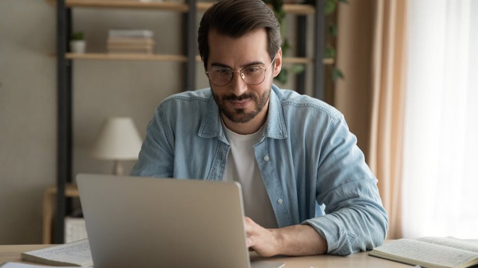 man on laptop