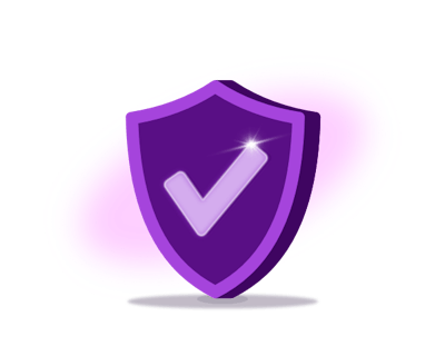 purple shield illustration