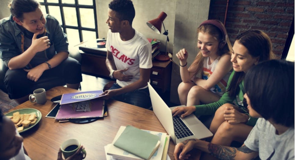 Group of teenagers