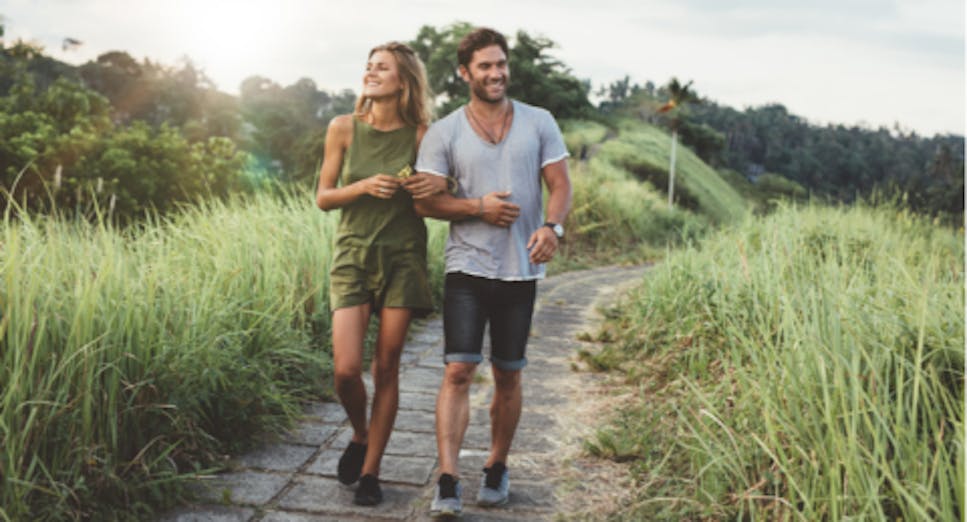 Couple in park