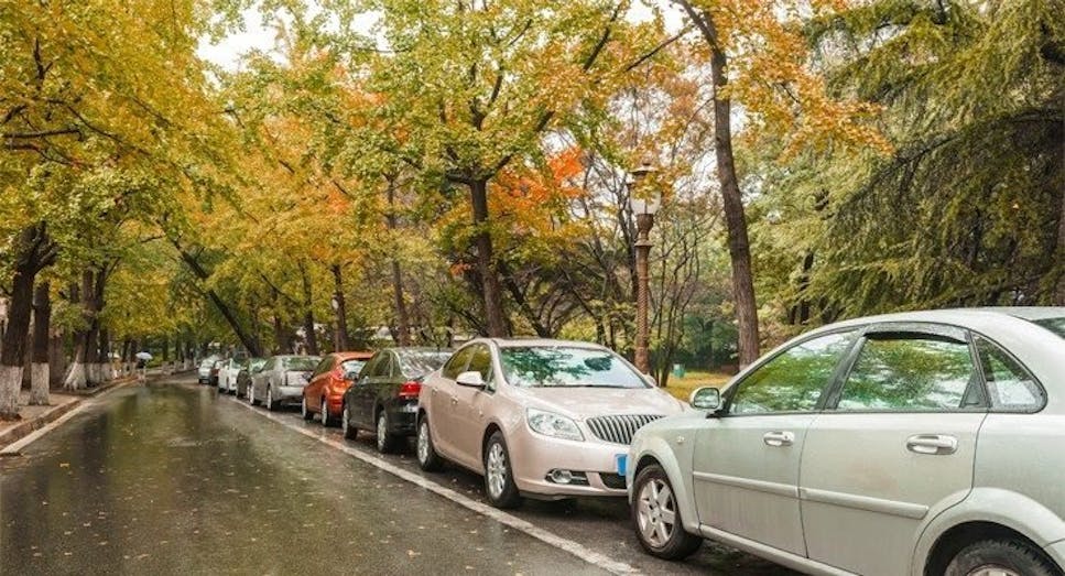 cars parked
