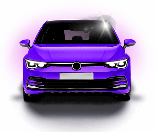 purple car graphic