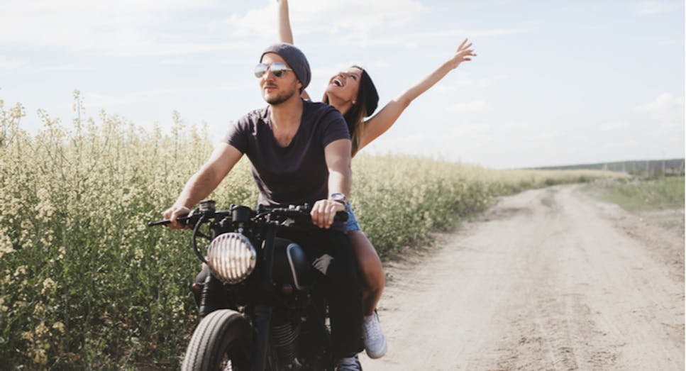 Couple on bike