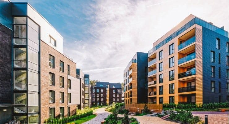 apartment blocks