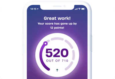 credit score app screen