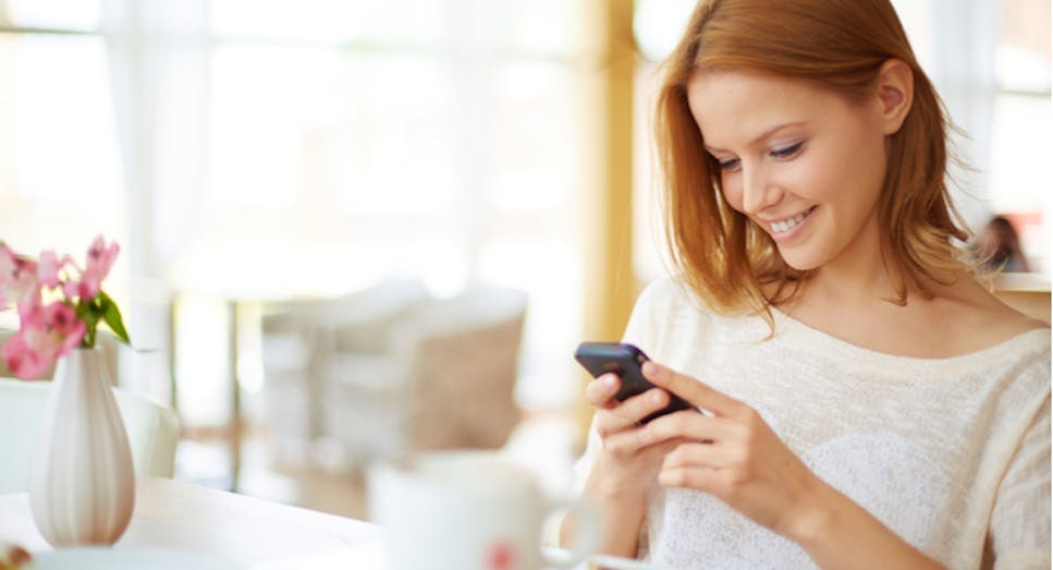 Woman on phone