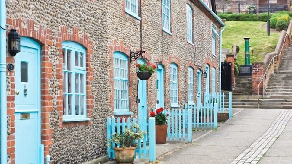 Row of cottages
