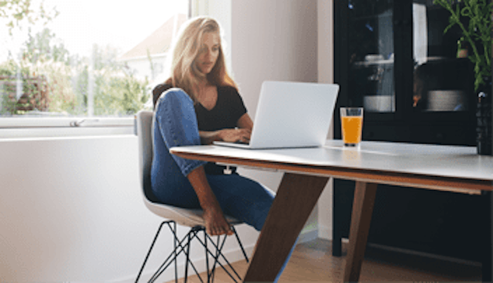 Woman at laptop