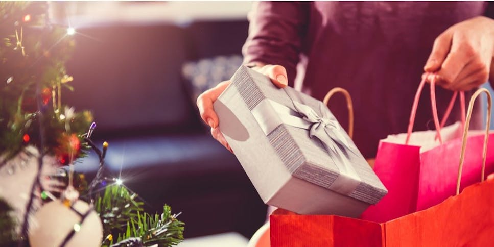 Christmas presents under the tree