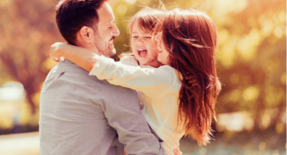 Family smiling