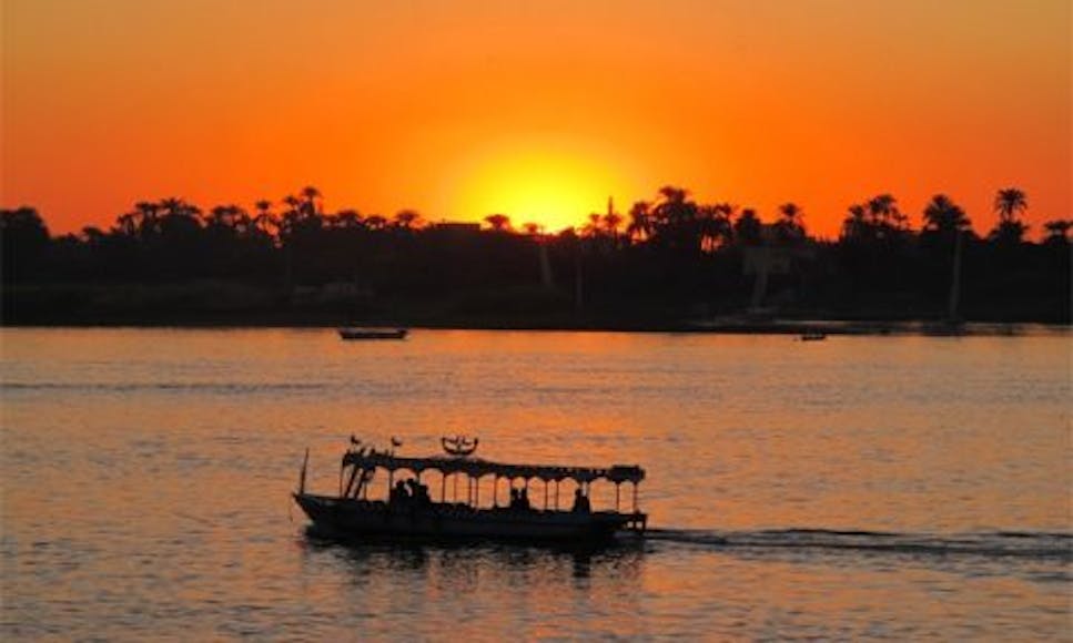 Boat on the river Nile, Egypt
