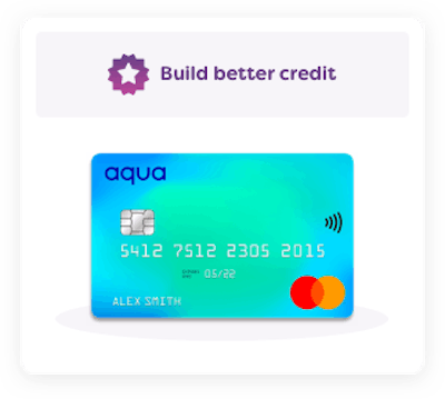 Build better credit with this Aqua credit card