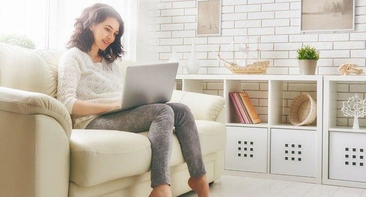 Using a laptop