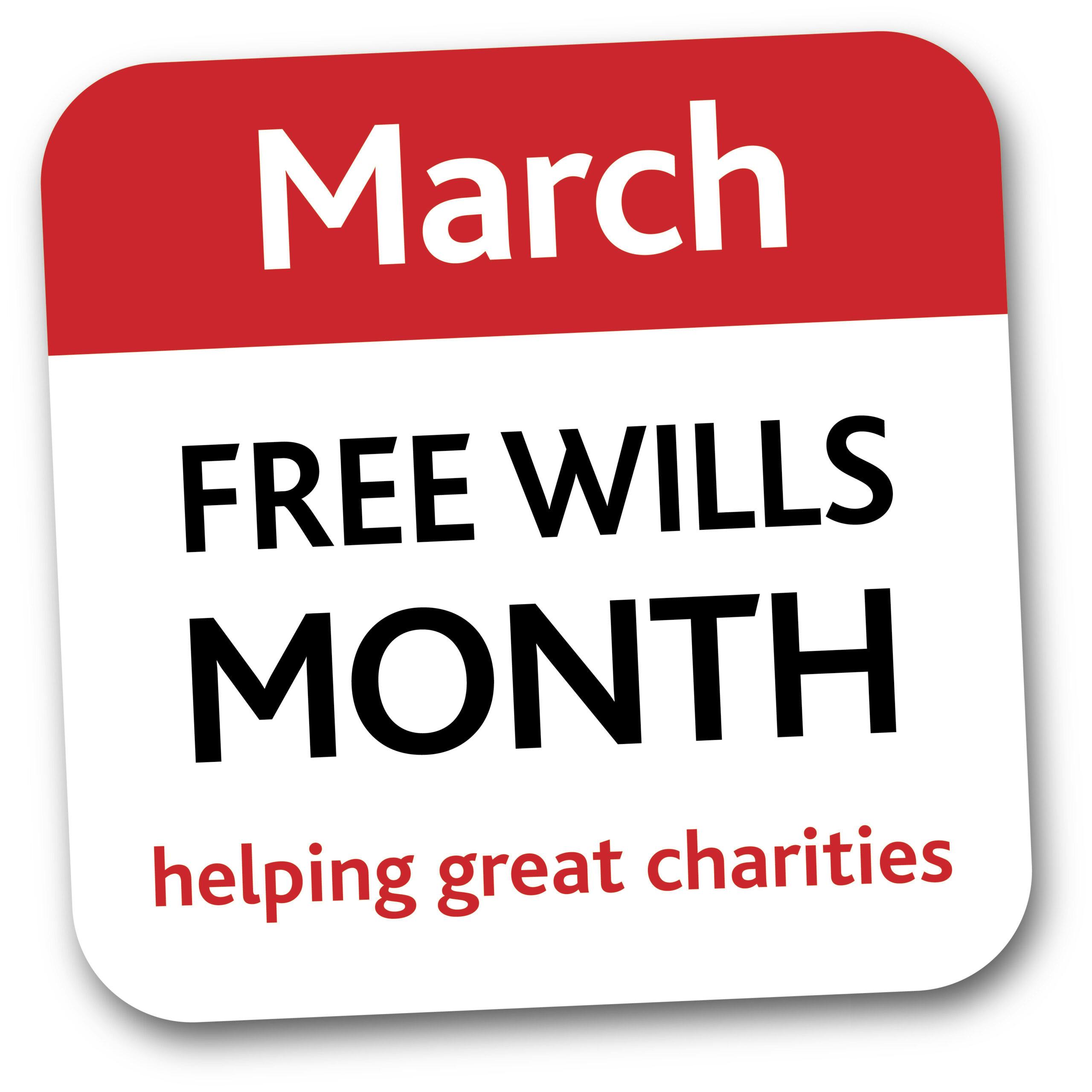 Free Wills Month, helping great charities.