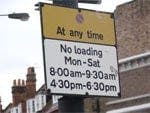 At any time sign.